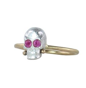 Pink Sapphire Calavera Ring - Limited Edition
