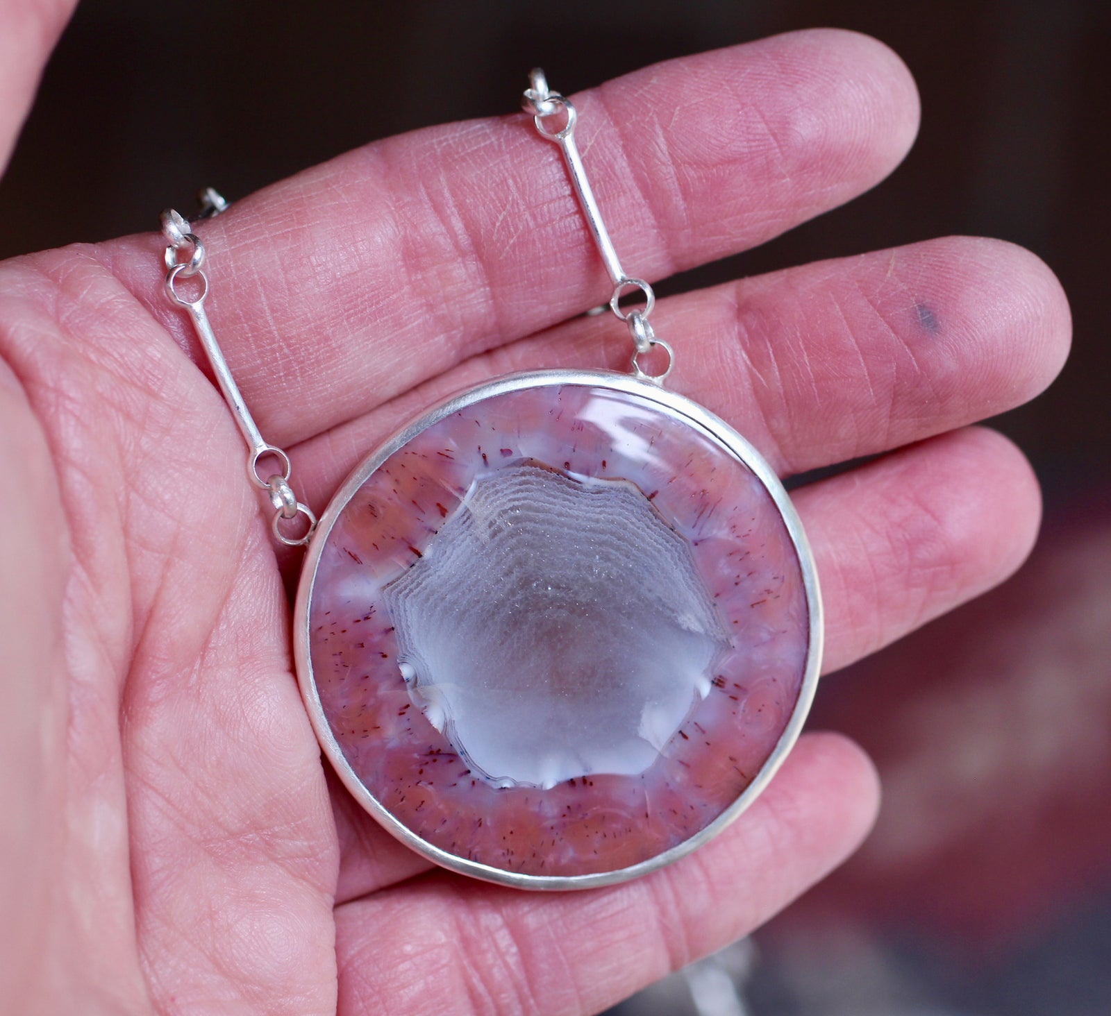 Berber Agate Statement Necklace