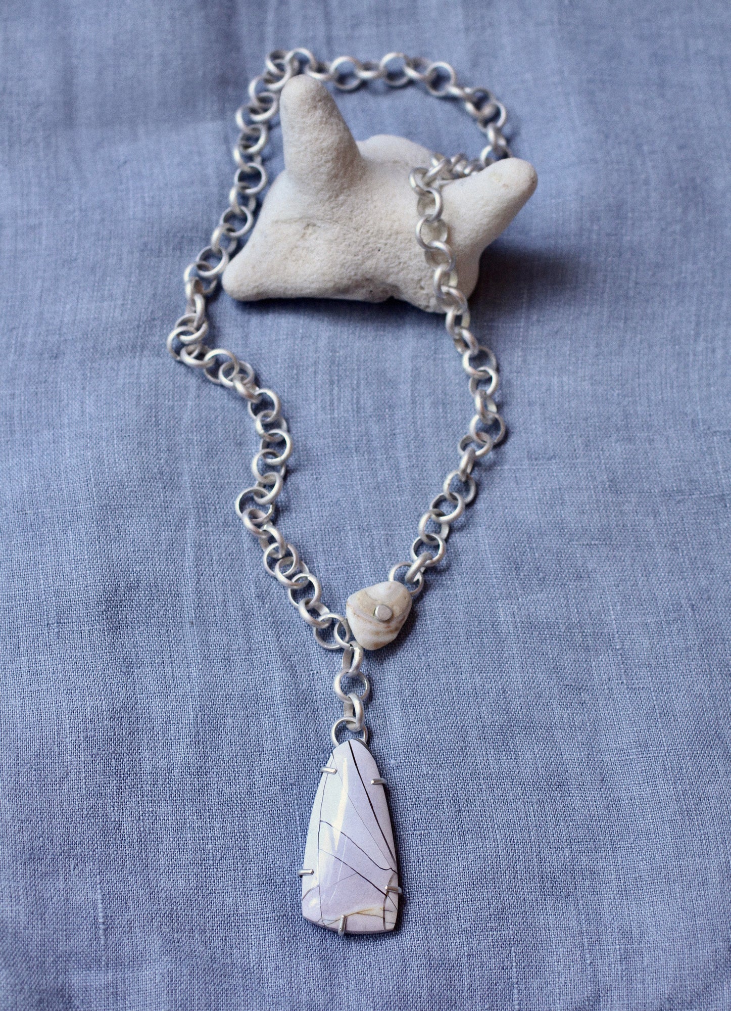 Mookaite & Shell Necklace