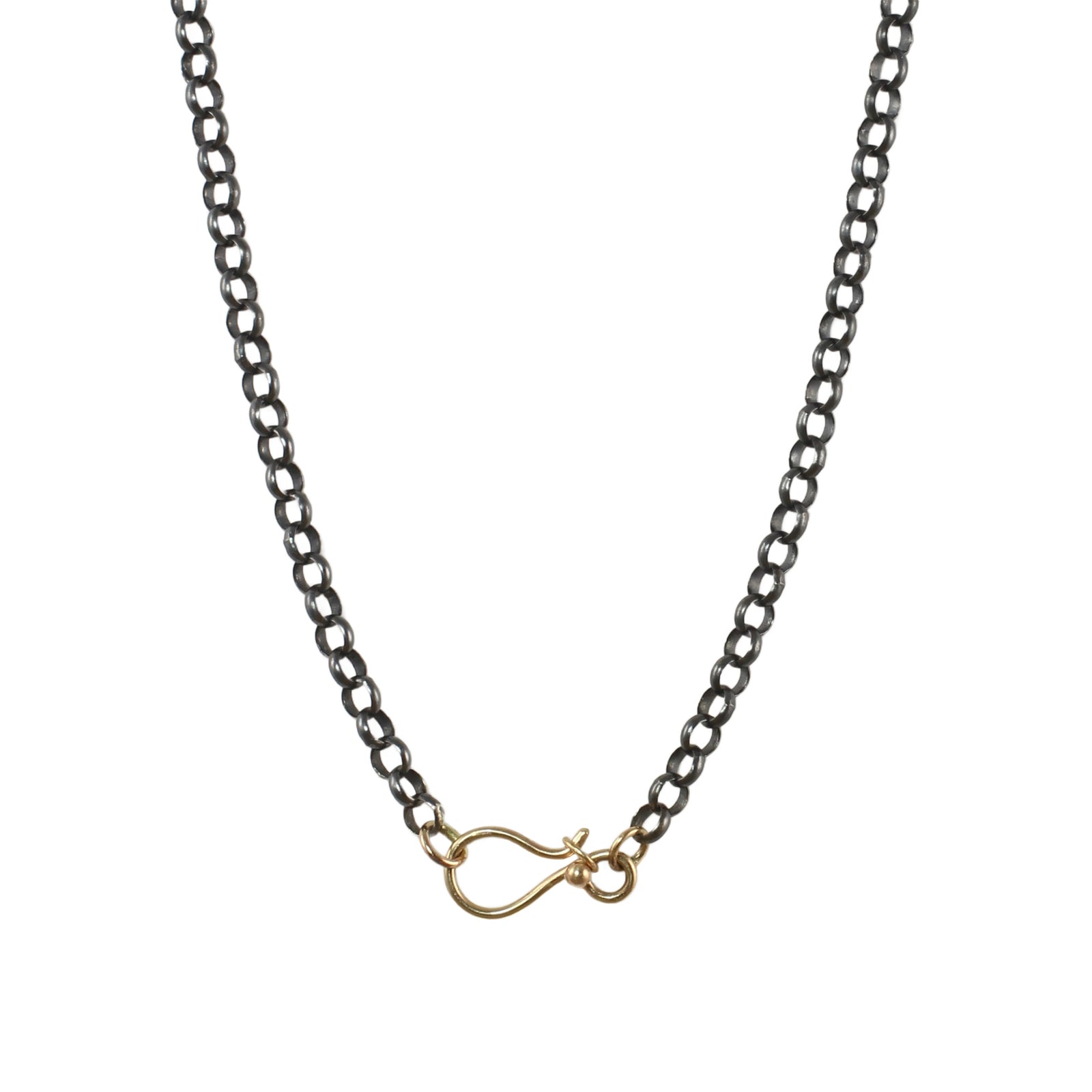 Charm Holding Boyfriend Necklace with 14k - Made to Order