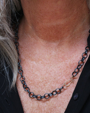 Chunky Chain Necklace with 14k - Made to Order