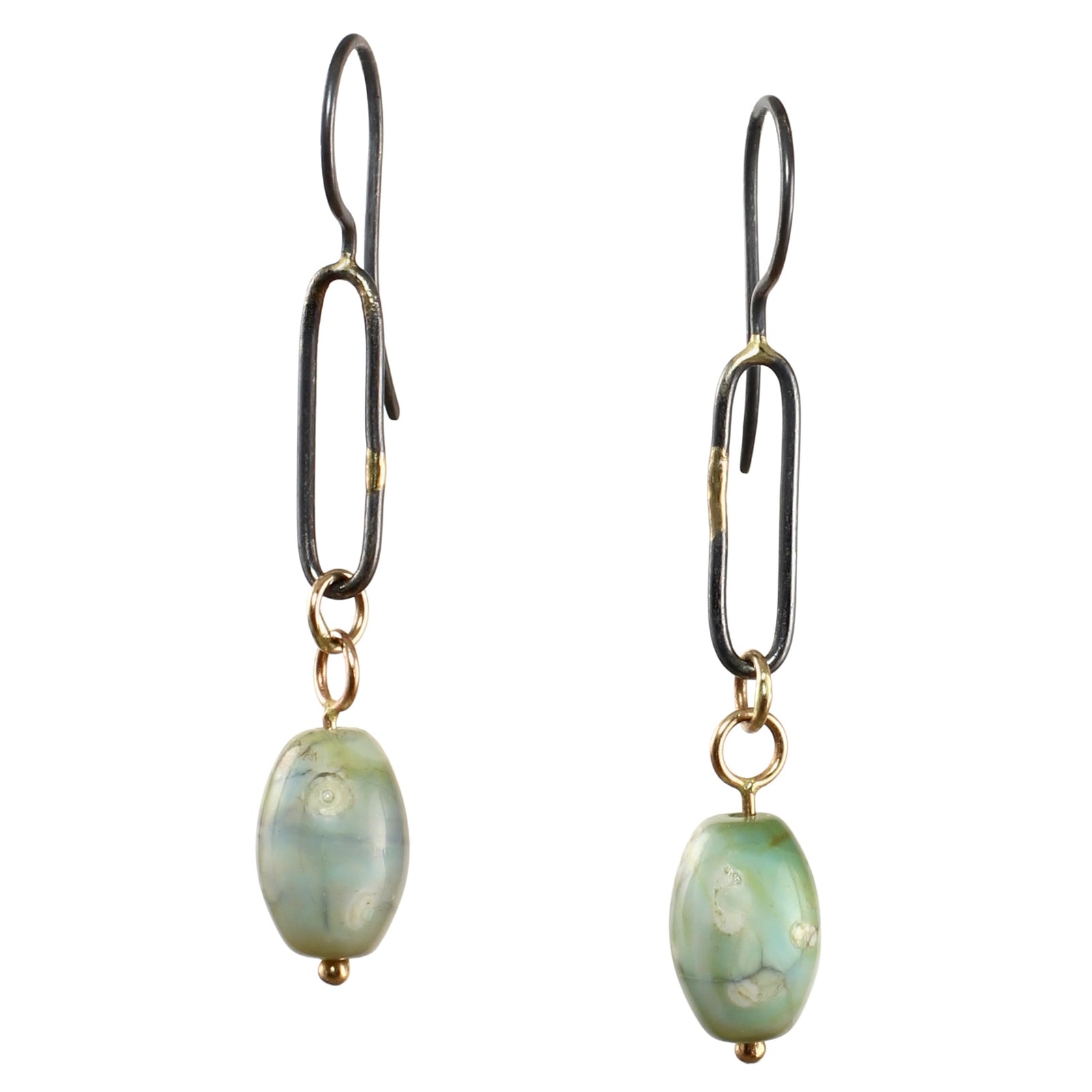 Dragon Skin Agate Dangle Earrings - Limited Edition