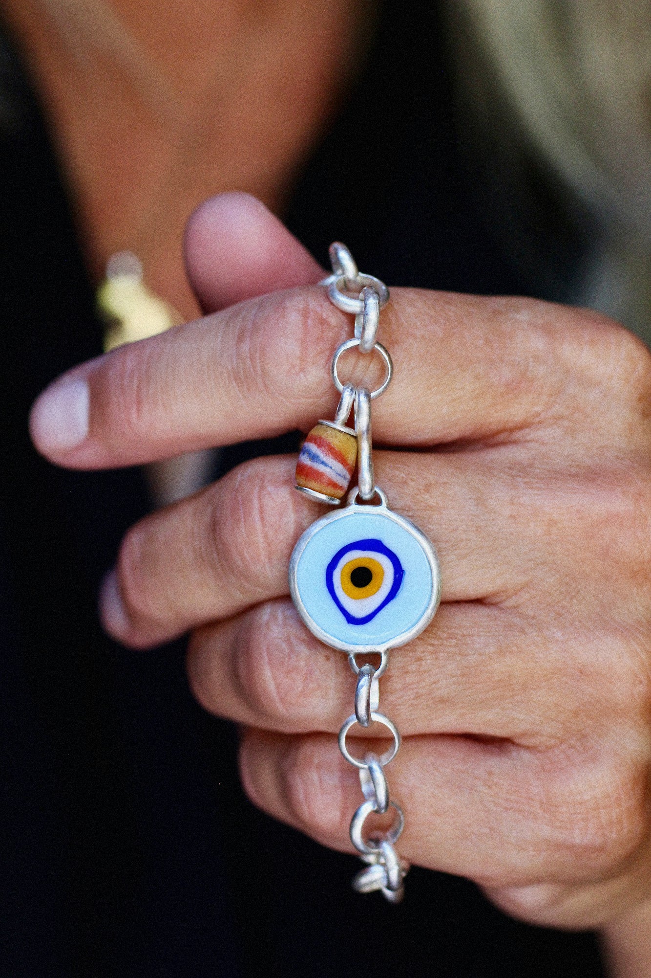 Murano Glass Evil Eye Bracelet