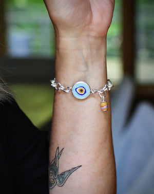 Murano Glass Evil Eye Bracelet