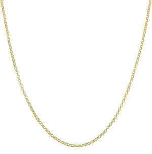 14k Gold Rolo Chain Necklace
