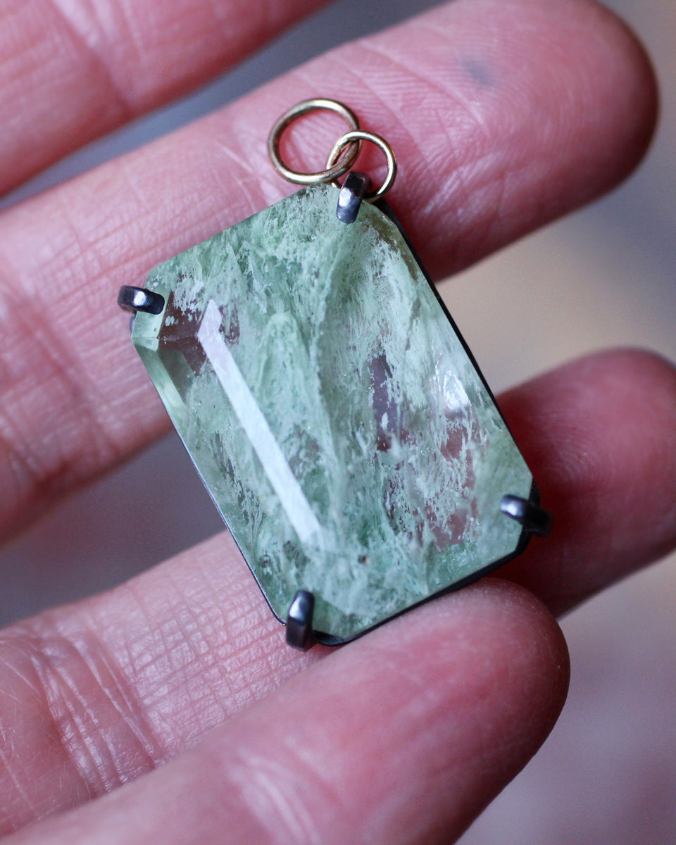 Broken But Still Beautiful Pendant with 14k Gold