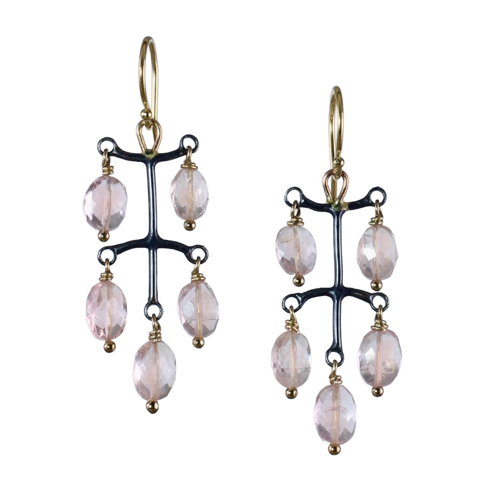 Blushlight Earrings with Morganite — Limited Edition