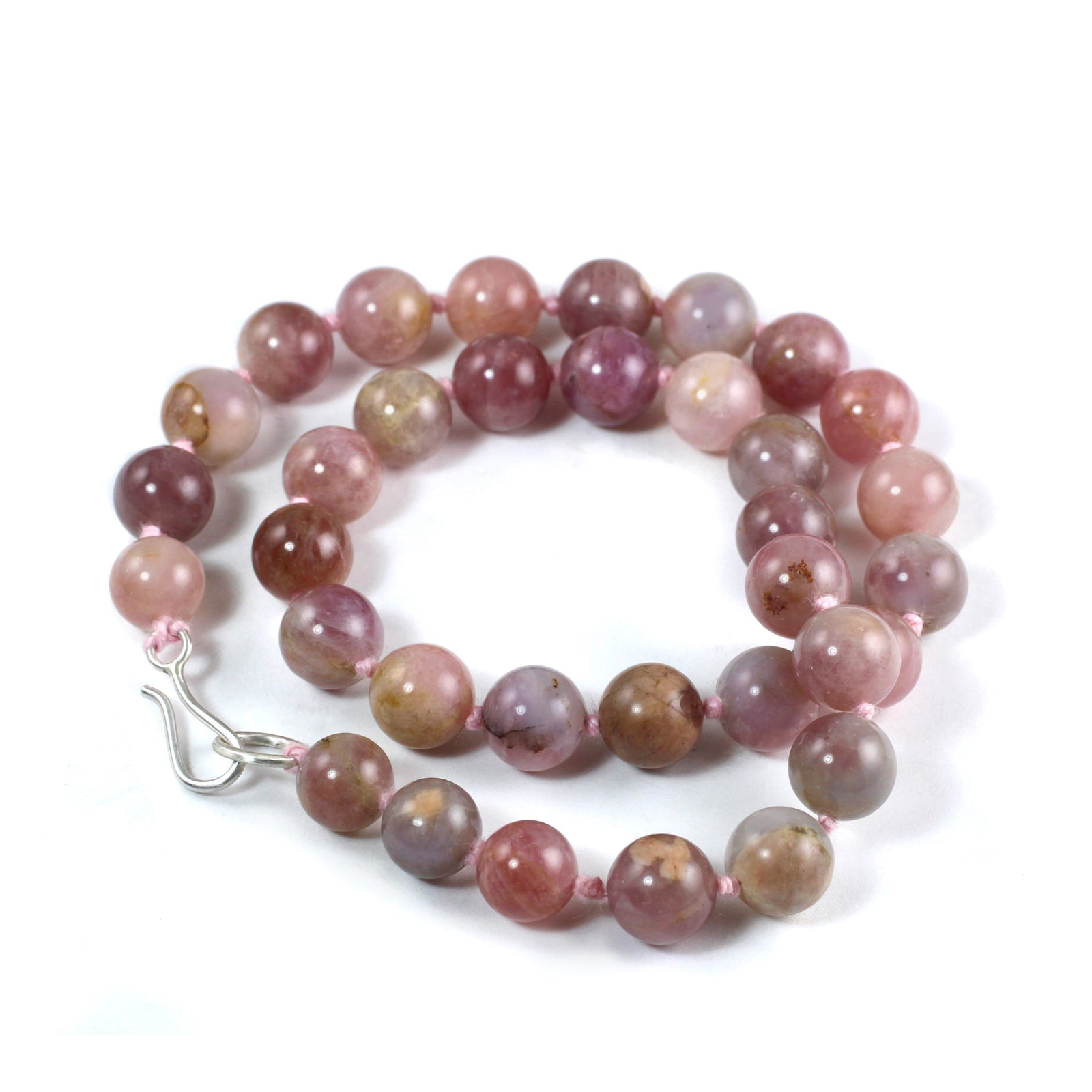 Madagascar Rose Quartz Knotted Necklace