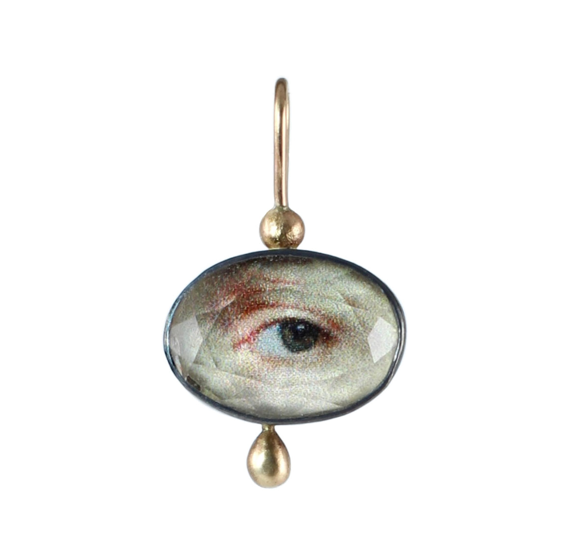 Lover's Eye Charm with 14k Gold