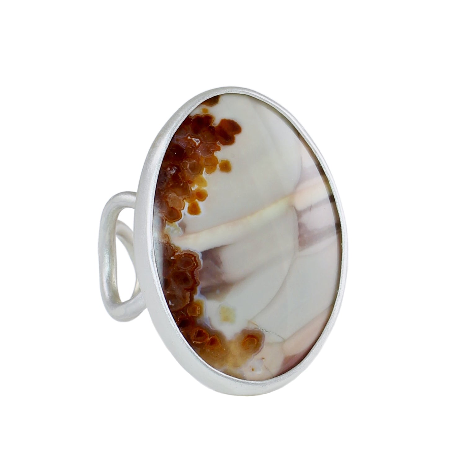 Willow Creek Jasper Ring with Organic Band