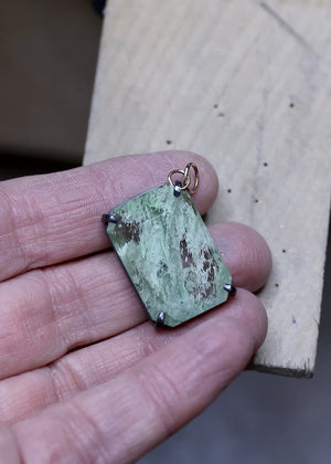 Broken But Still Beautiful Pendant with 14k Gold