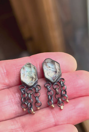 Seraphim Fringe Game Earrings with 14k Gold