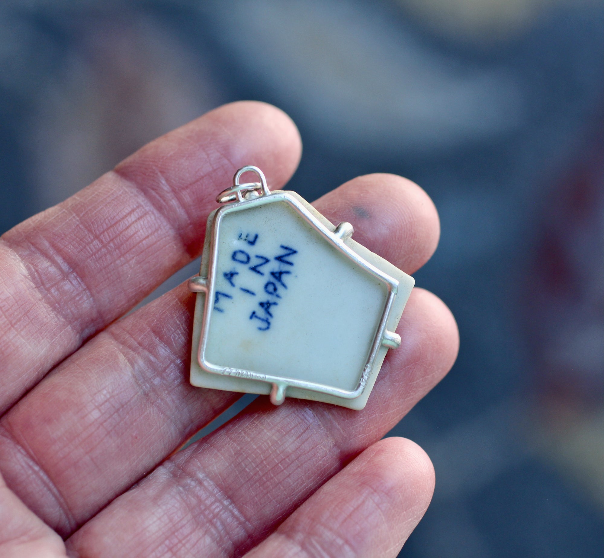 Found Sea Pottery Pendant