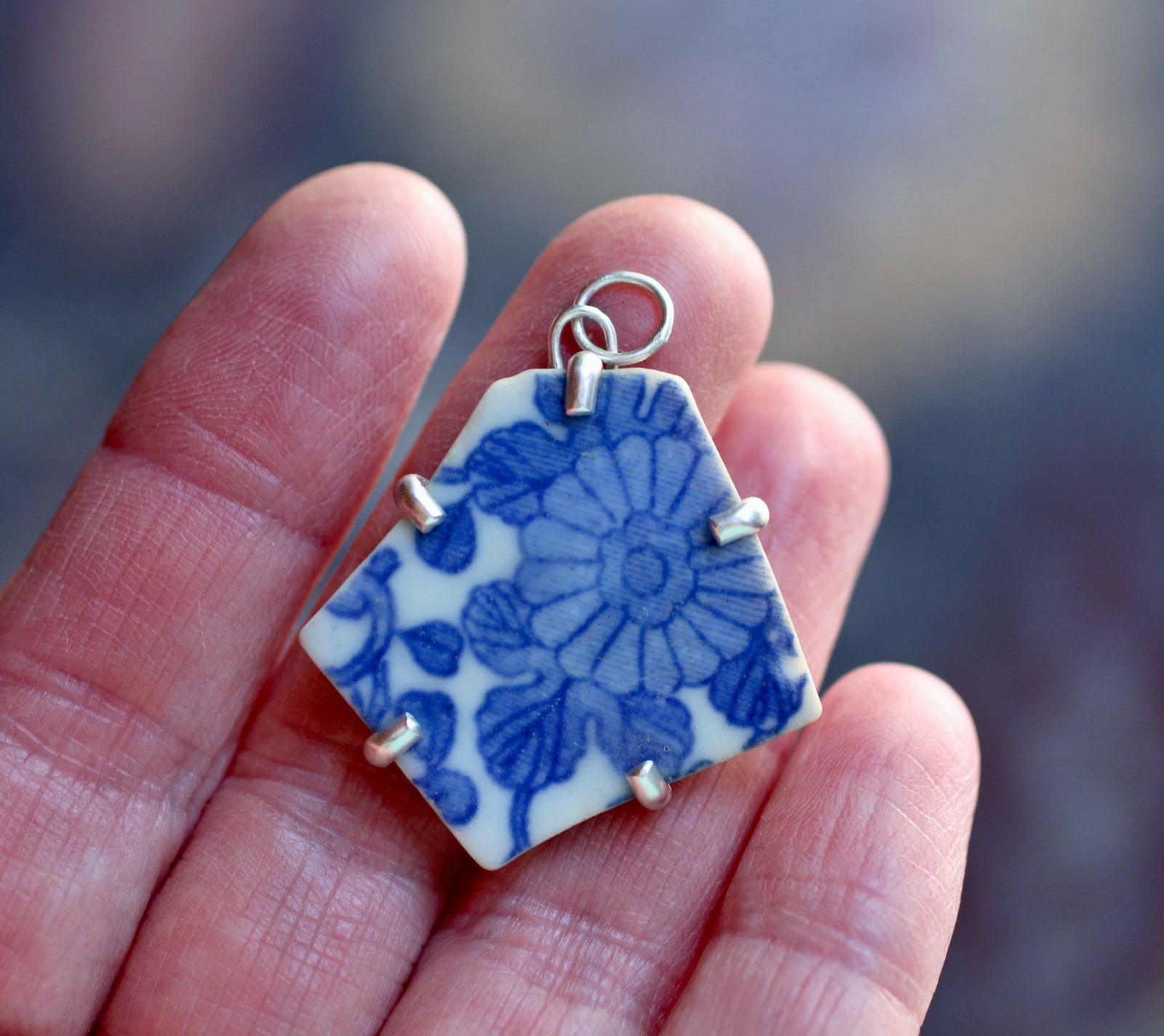 Found Sea Pottery Pendant