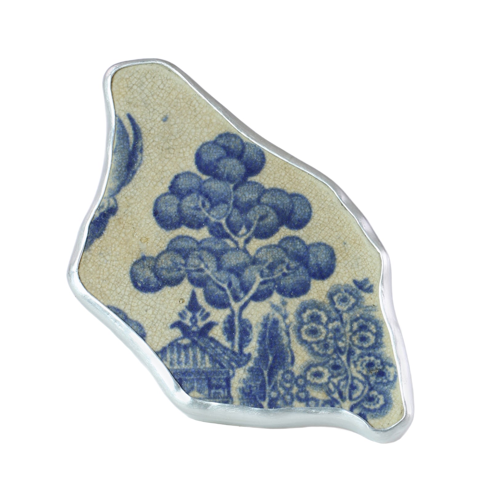 Found Sea Pottery Statement Ring