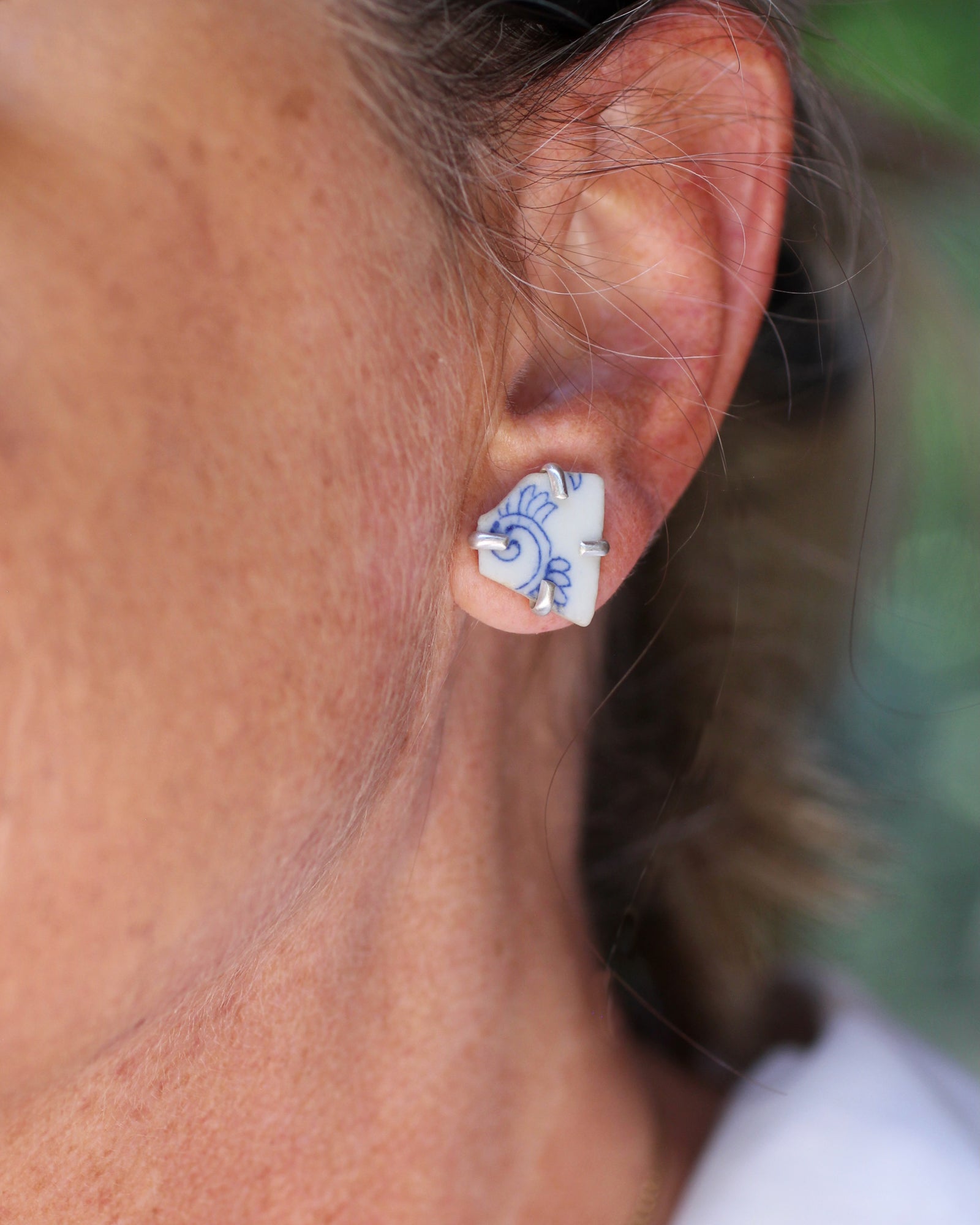 Sea Pottery Earrings