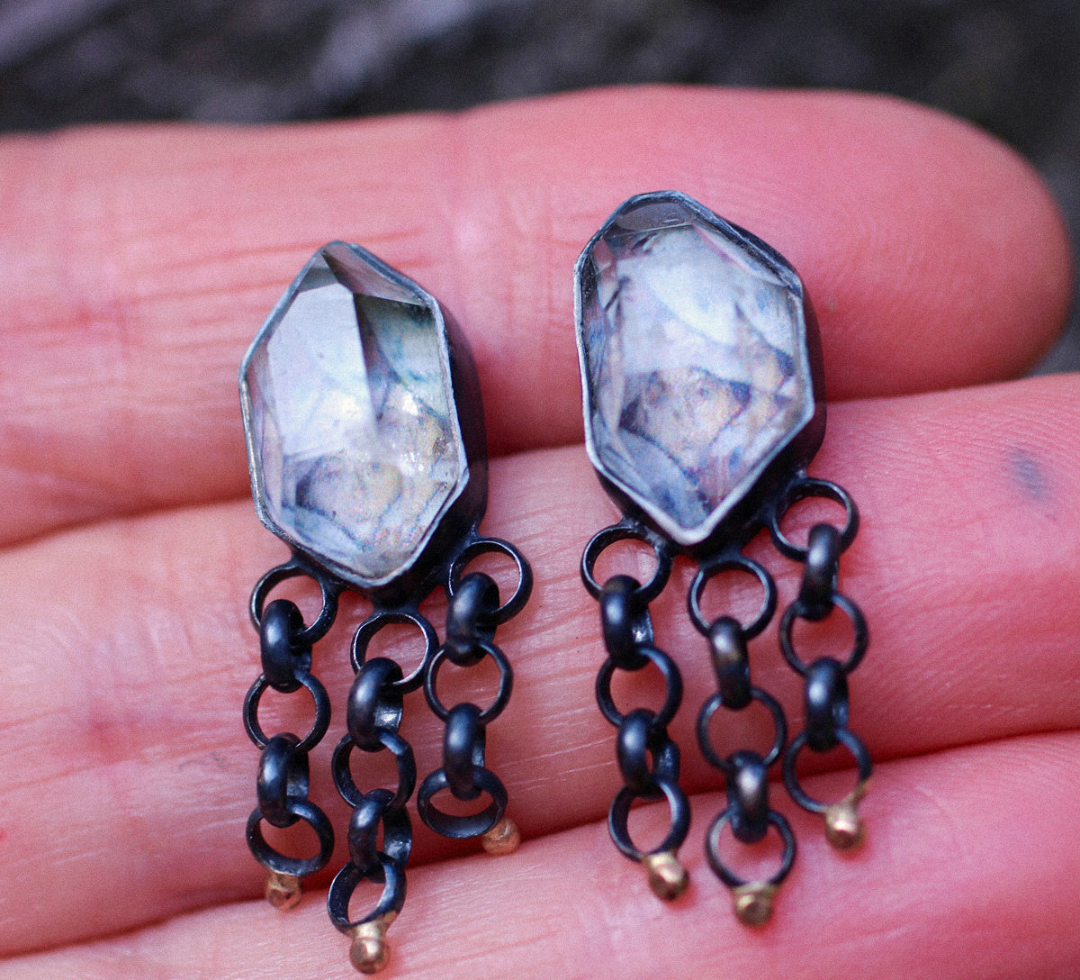 Seraphim Fringe Game Earrings with 14k Gold