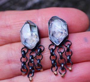 Seraphim Fringe Game Earrings with 14k Gold