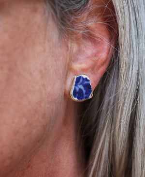 Echos of the Shore Earrings with 14k Gold