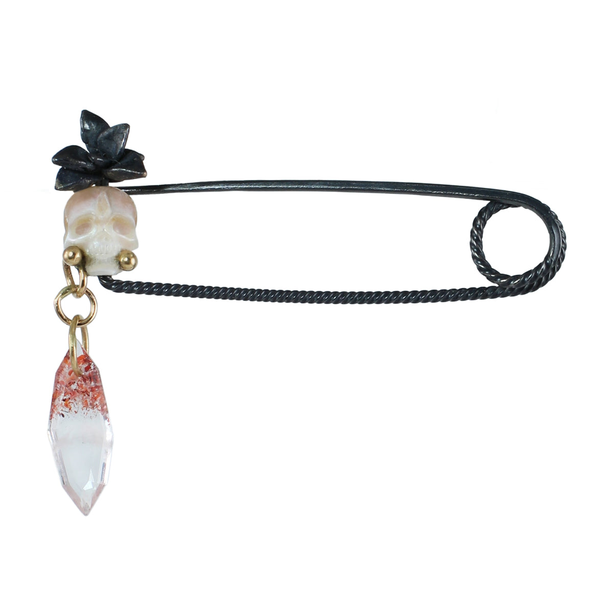 Pearl Skull & Phantom Quartz Fibula