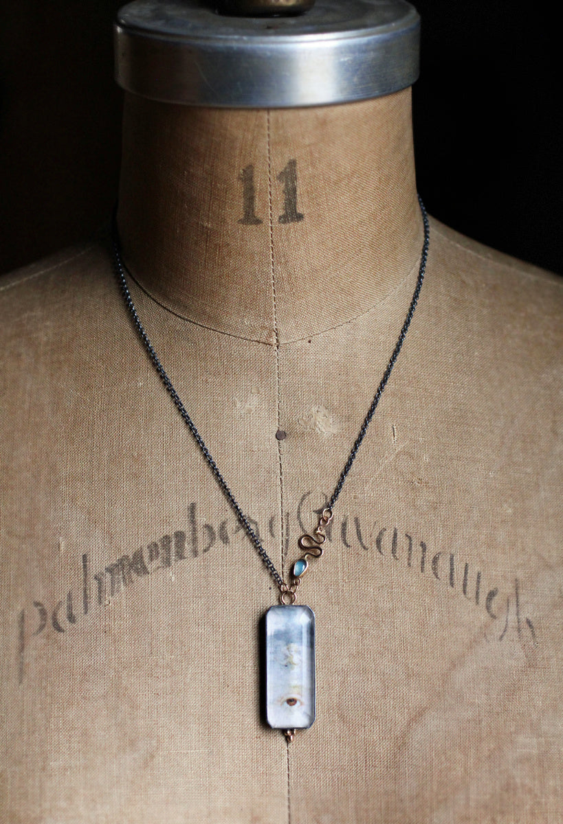 A Meeting of Symbols Necklace with 14k Gold