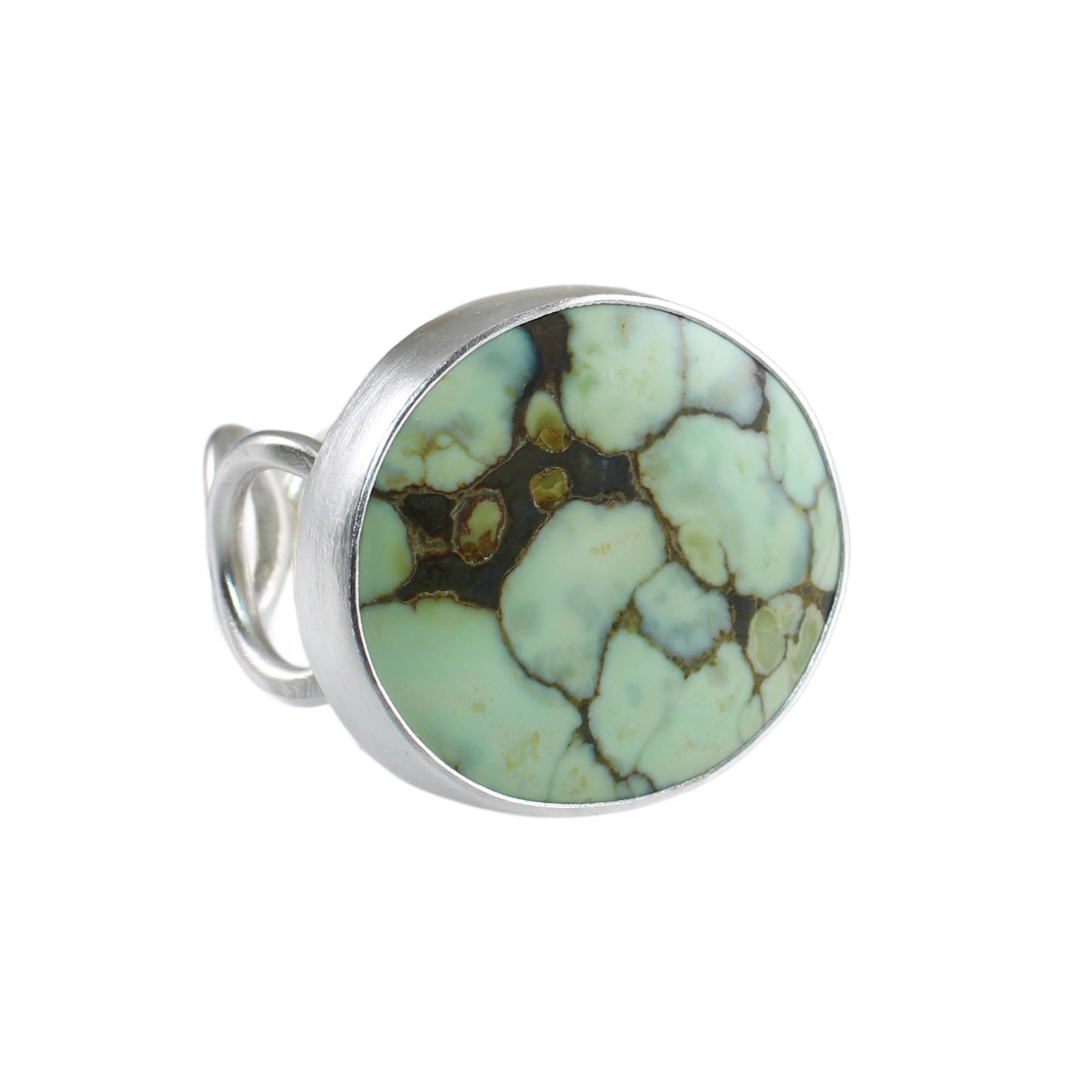 Seven Dwarfs Turquoise Ring with Organic Band