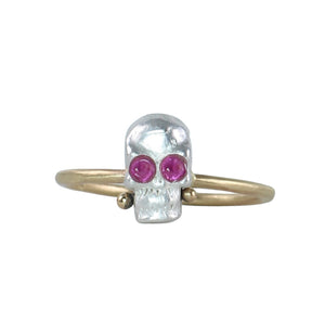 Pink Sapphire Calavera Ring - Limited Edition