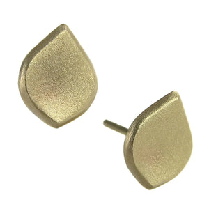 Lotus Petal Stud Earrings in 14k