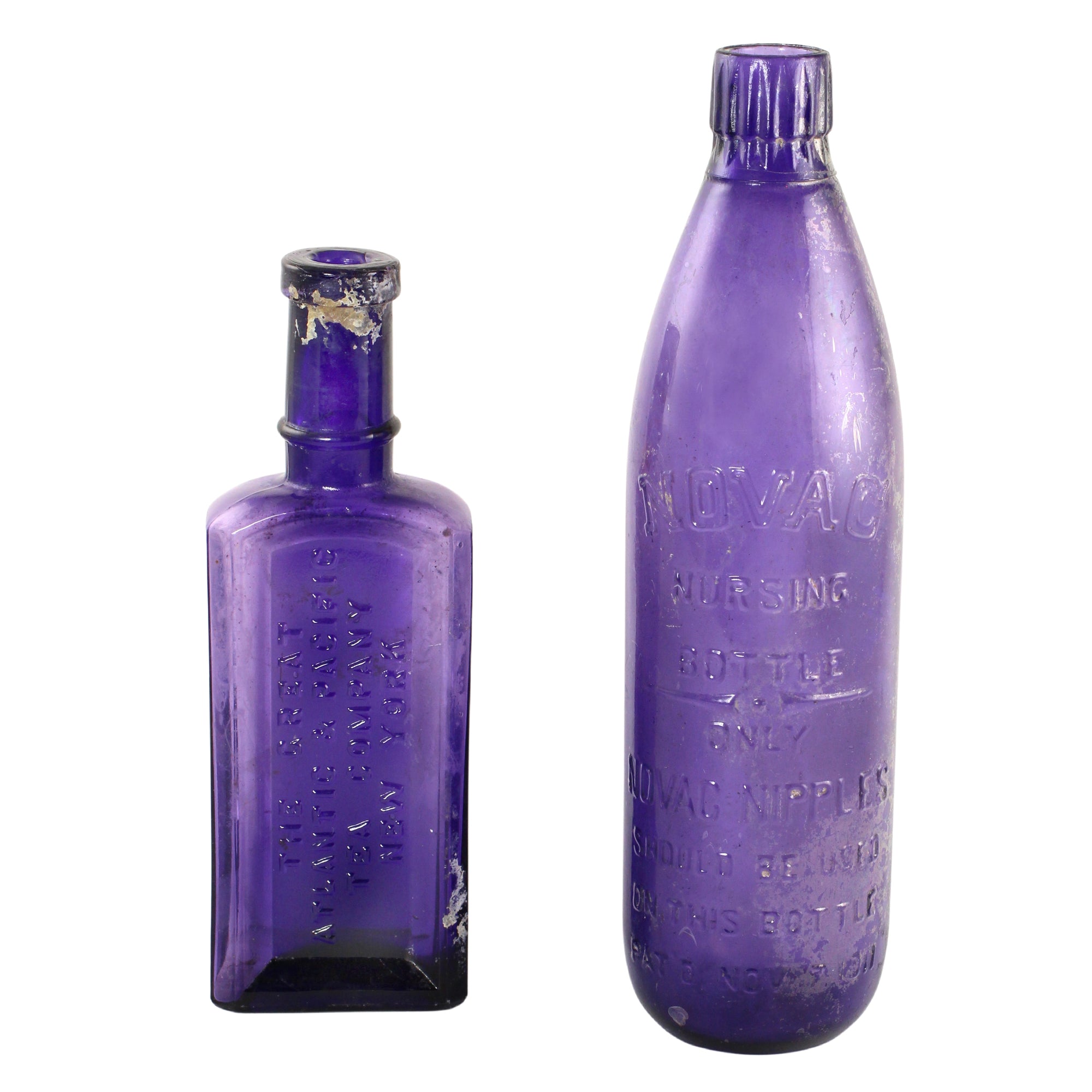 Amethyst Glass Bottles